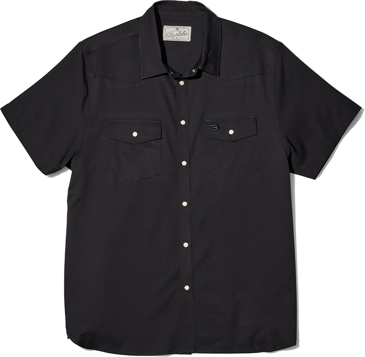 Black western-style satin shirt | The Kooples US