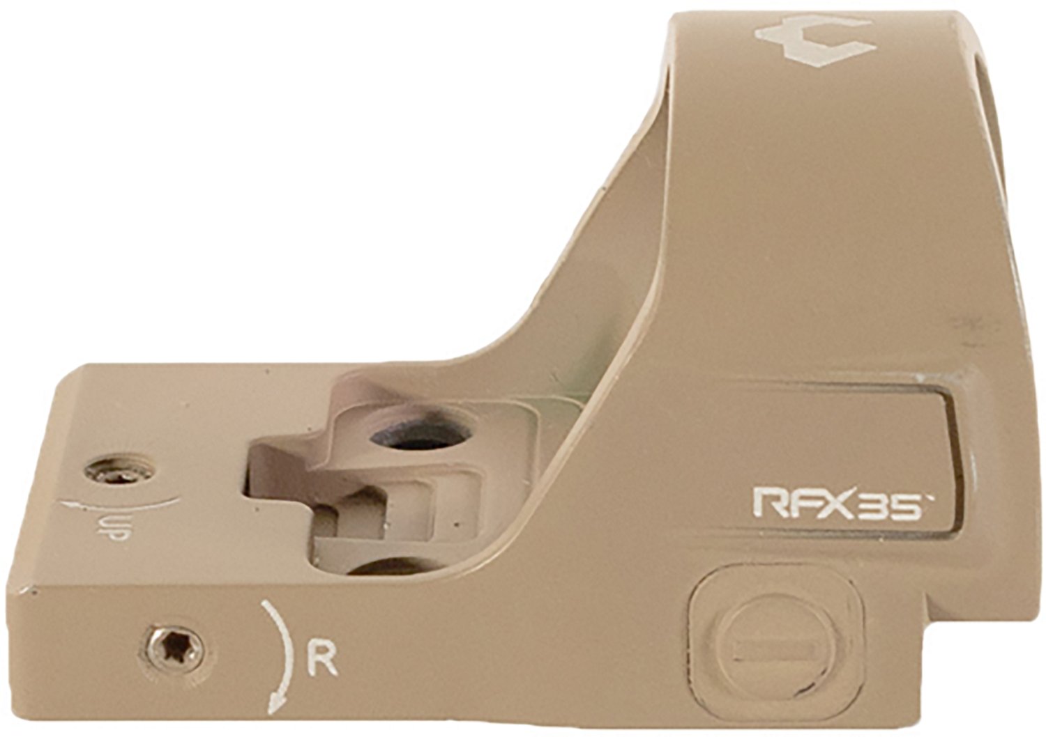 Viridian RFX35 FDE 1 x 22 mm Micro Green Dot Reflex Sight with RMR Footprint - view number 4