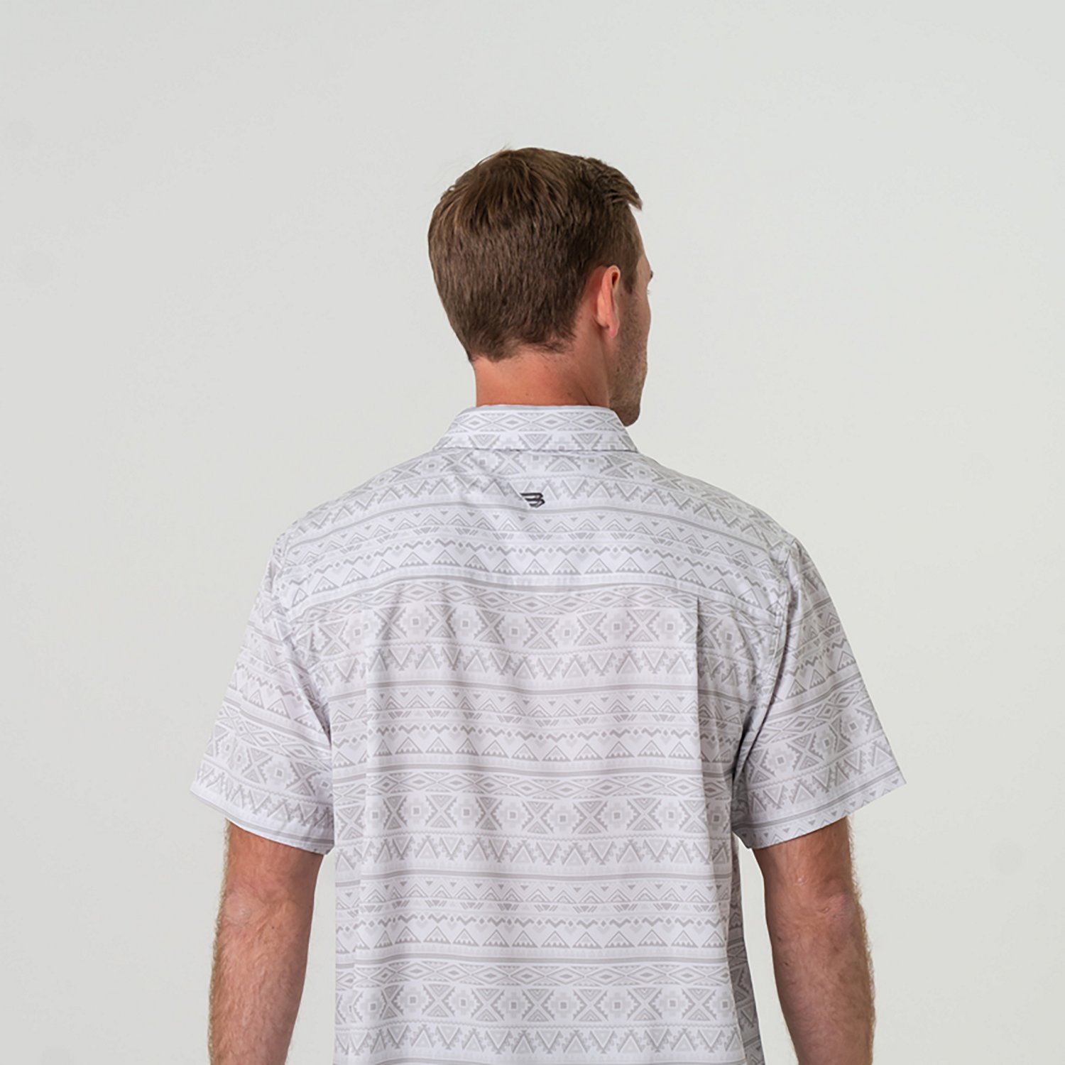 BURLEBO Men's Performance Button-Up Short Sleeve Shirt                                                                           - view number 4