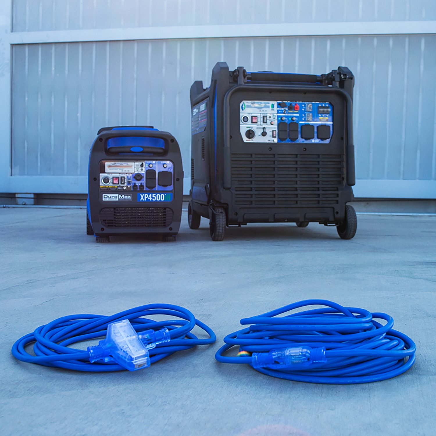 DuroMax XPX10025A Heavy Duty SJEOOW 25 Foot 10 Gauge Blue Single Tap Extension Power Cord - view number 8