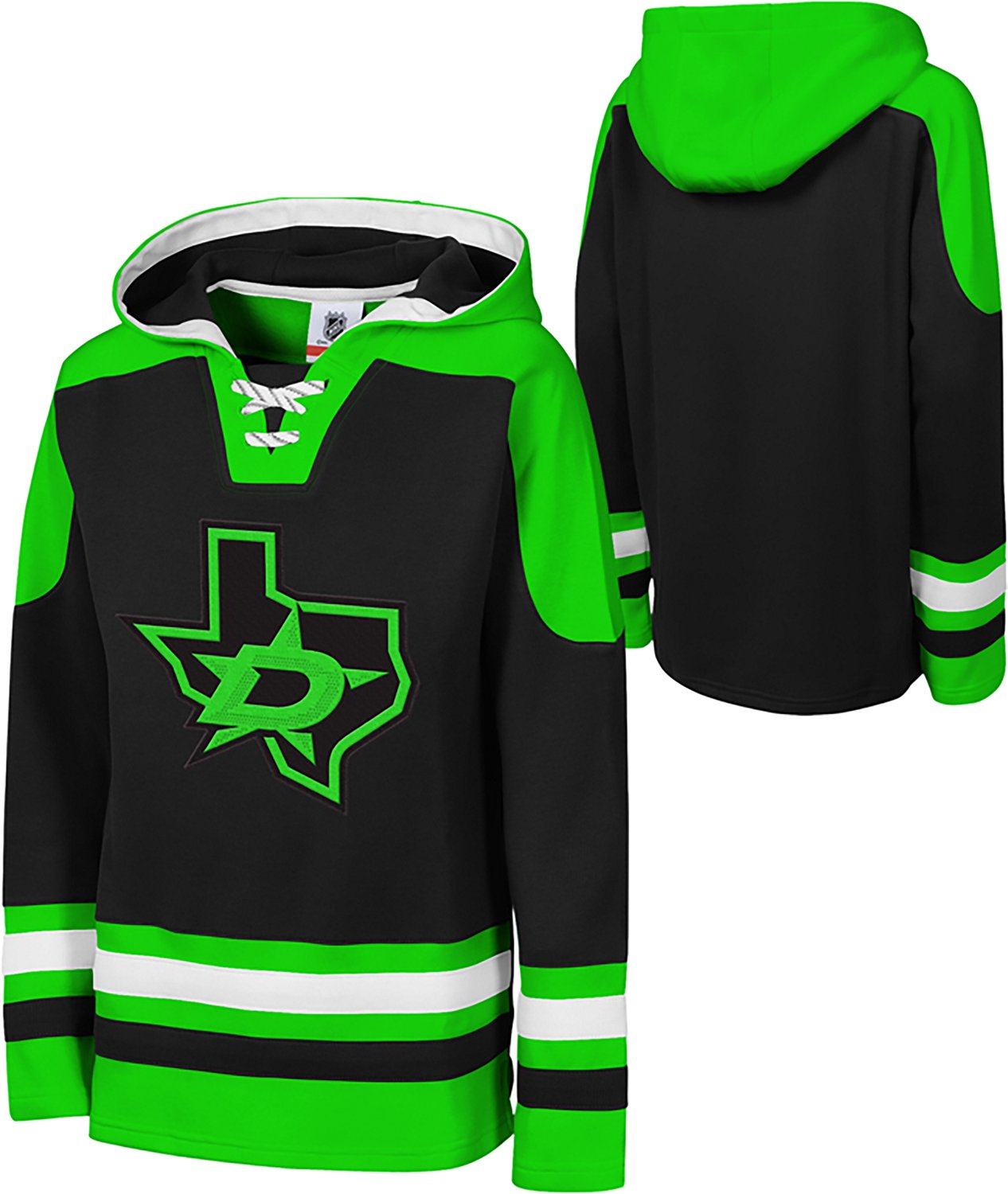 Outerstuff Youth Dallas Stars 3rd Pull Over Hockey Long Sleeve Hoodie - view number 3