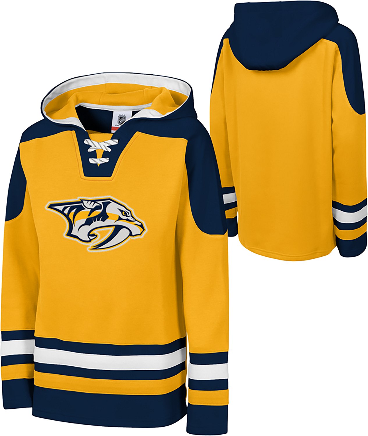 Outerstuff Youth Nashville Predators Home Pull Over Hockey Long Sleeve Hoodie                                                    - view number 3