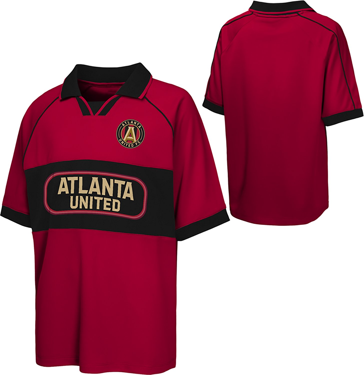Outerstuff Boys' Atlanta United FC Flying High Johnny Collar Polo Shirt - view number 3