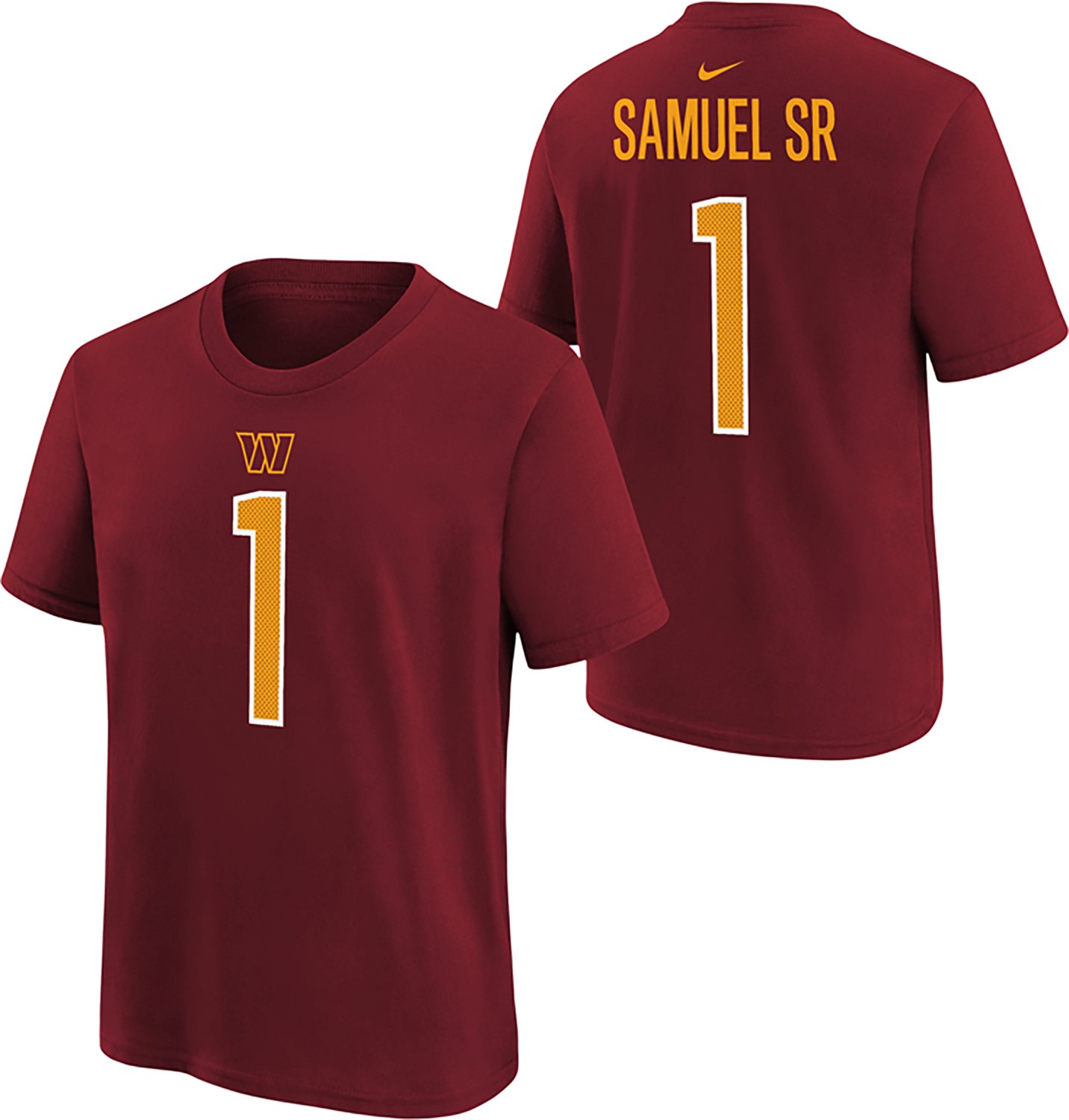 Nike Youth's Washington Commanders Deebo Samuel Sr. Fuse Player Name & Number Tee - view number 3