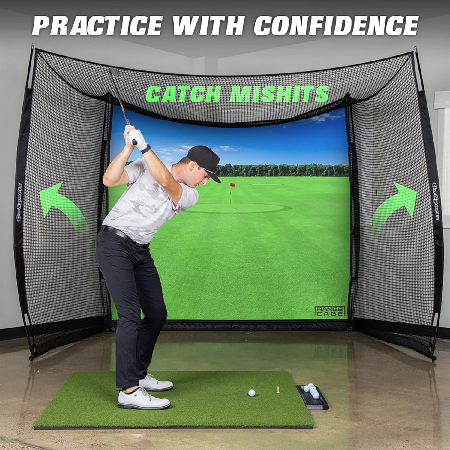 GoSports Range Cage Classic Golf Practice Hitting Net - view number 4