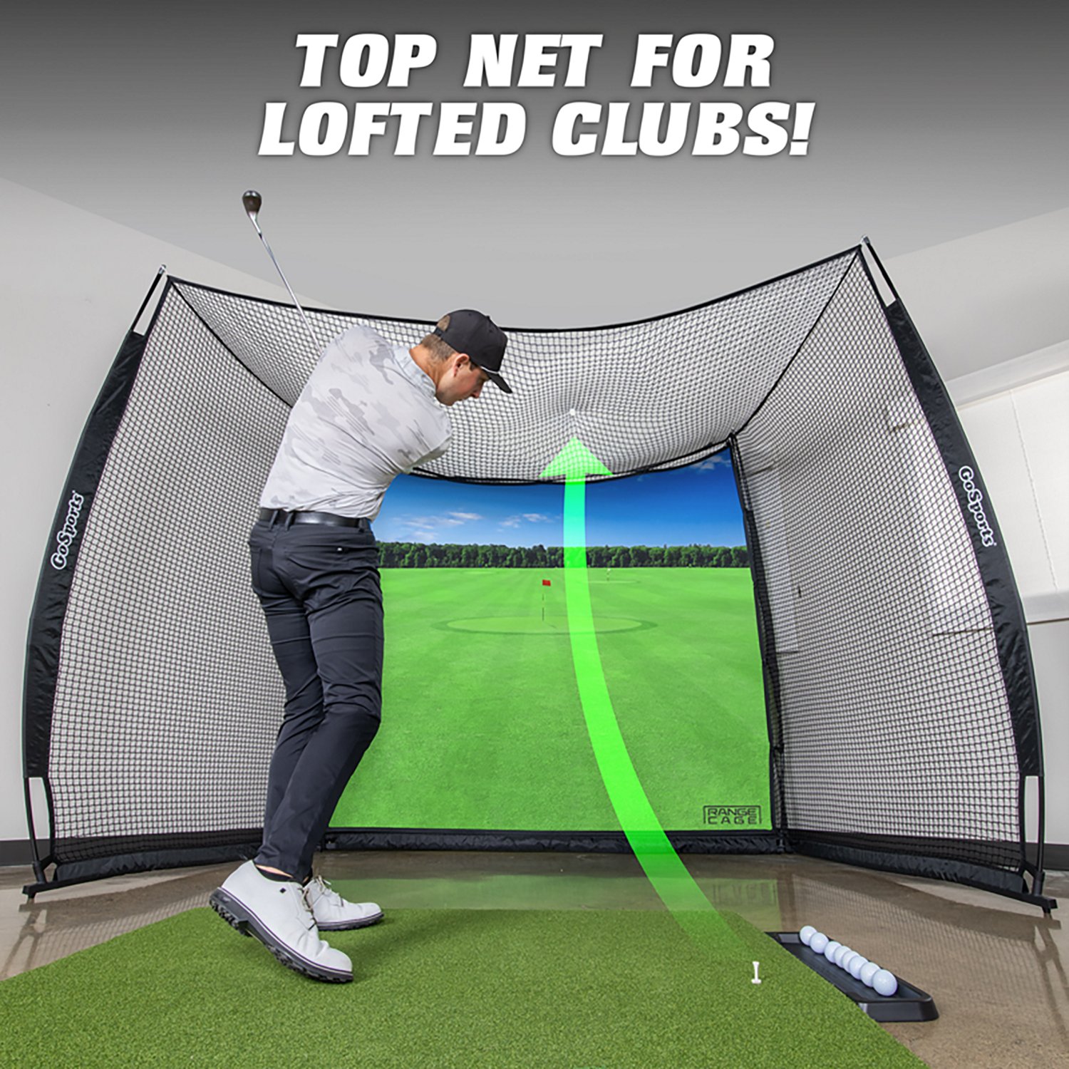 GoSports Range Cage Classic Golf Practice Hitting Net