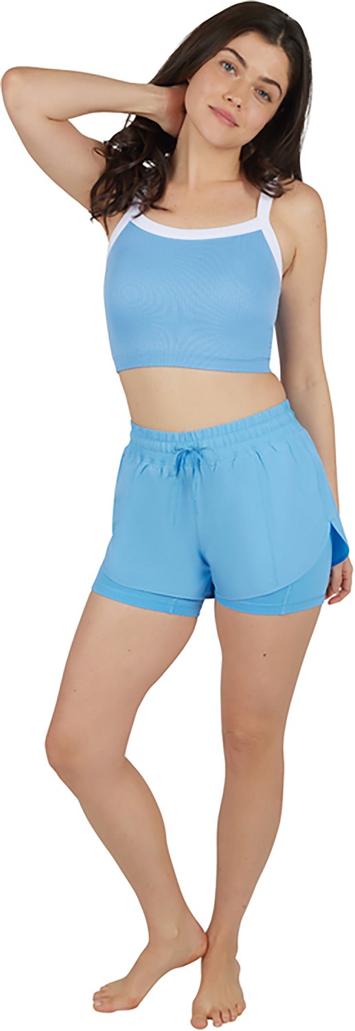 90 Degree by Reflex Women's 2-Piece Seamless Bra Tank and Lightstreme 2 in 1 Shorts Set - view number 3