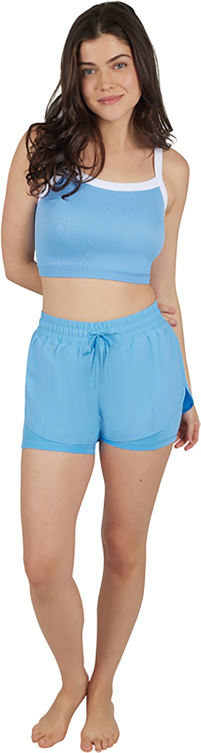 90 Degree by Reflex Women's 2-Piece Seamless Bra Tank and Lightstreme 2 in 1 Shorts Set - view number 5