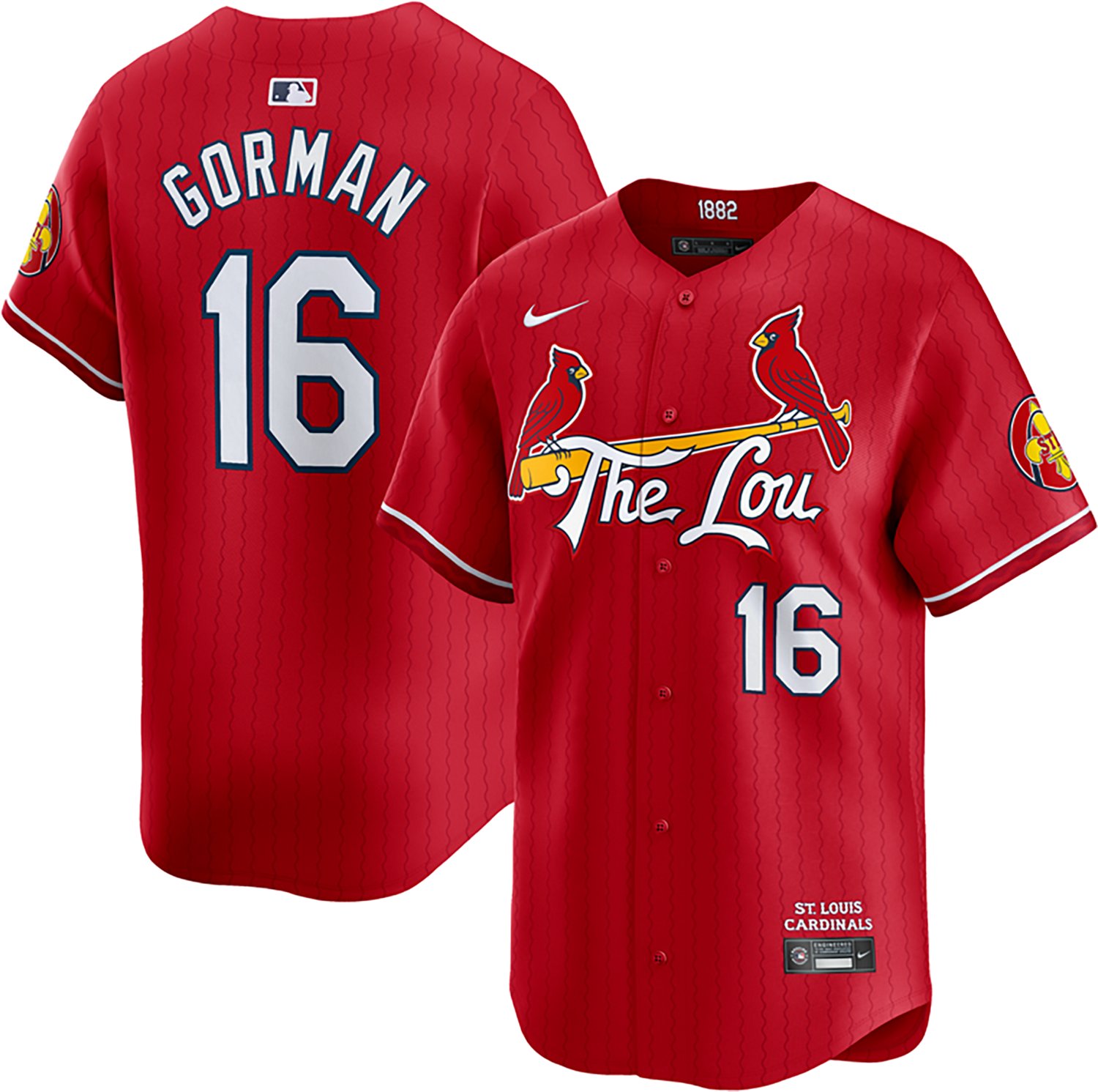 Nike Men's St. Louis Cardinals Gorman Limited City Connect N&N Jersey - view number 3
