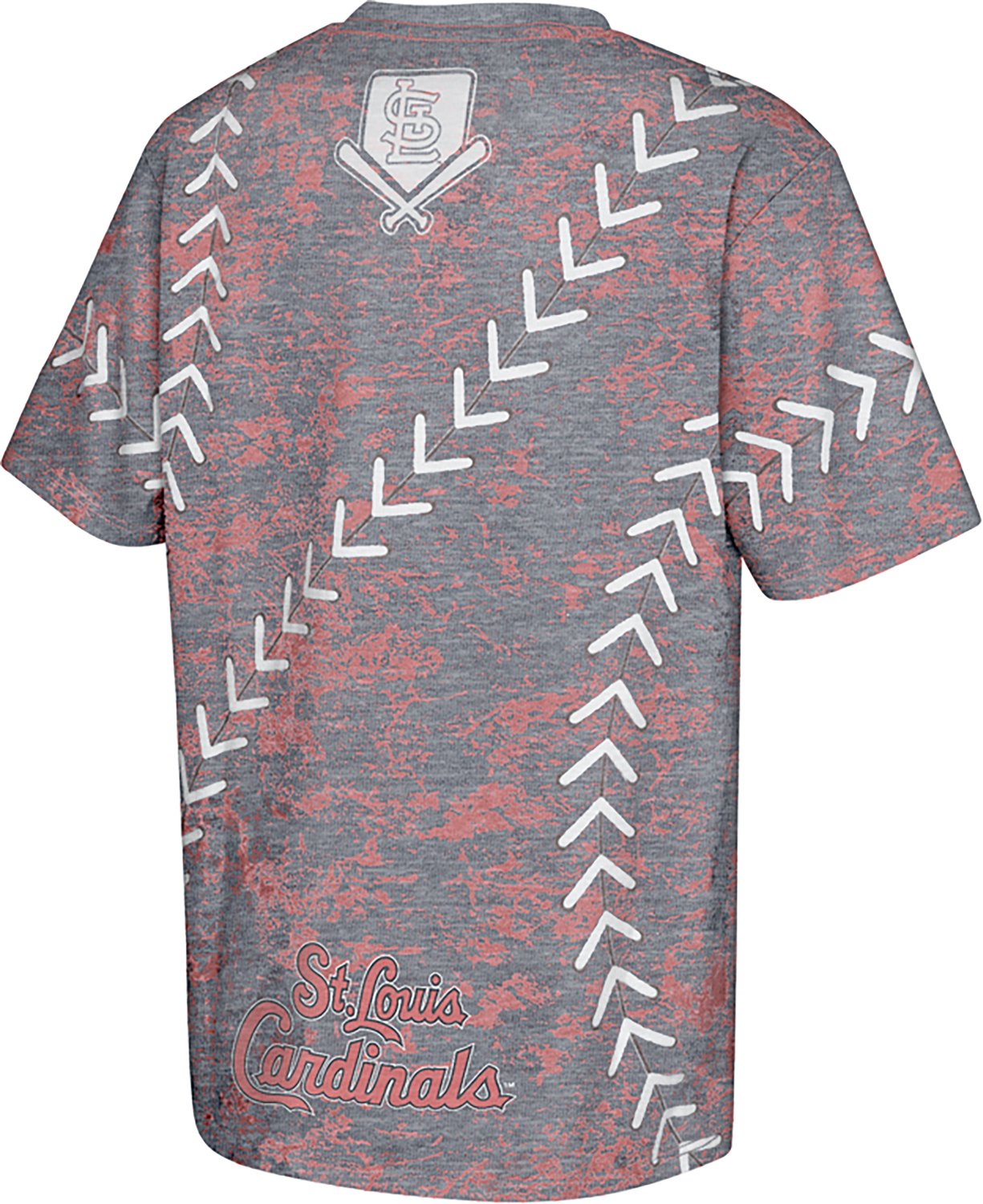 Outerstuff Youth St. Louis Cardinals Slide Score Bold Sublimated Short Sleeve T-shirt                                            - view number 2