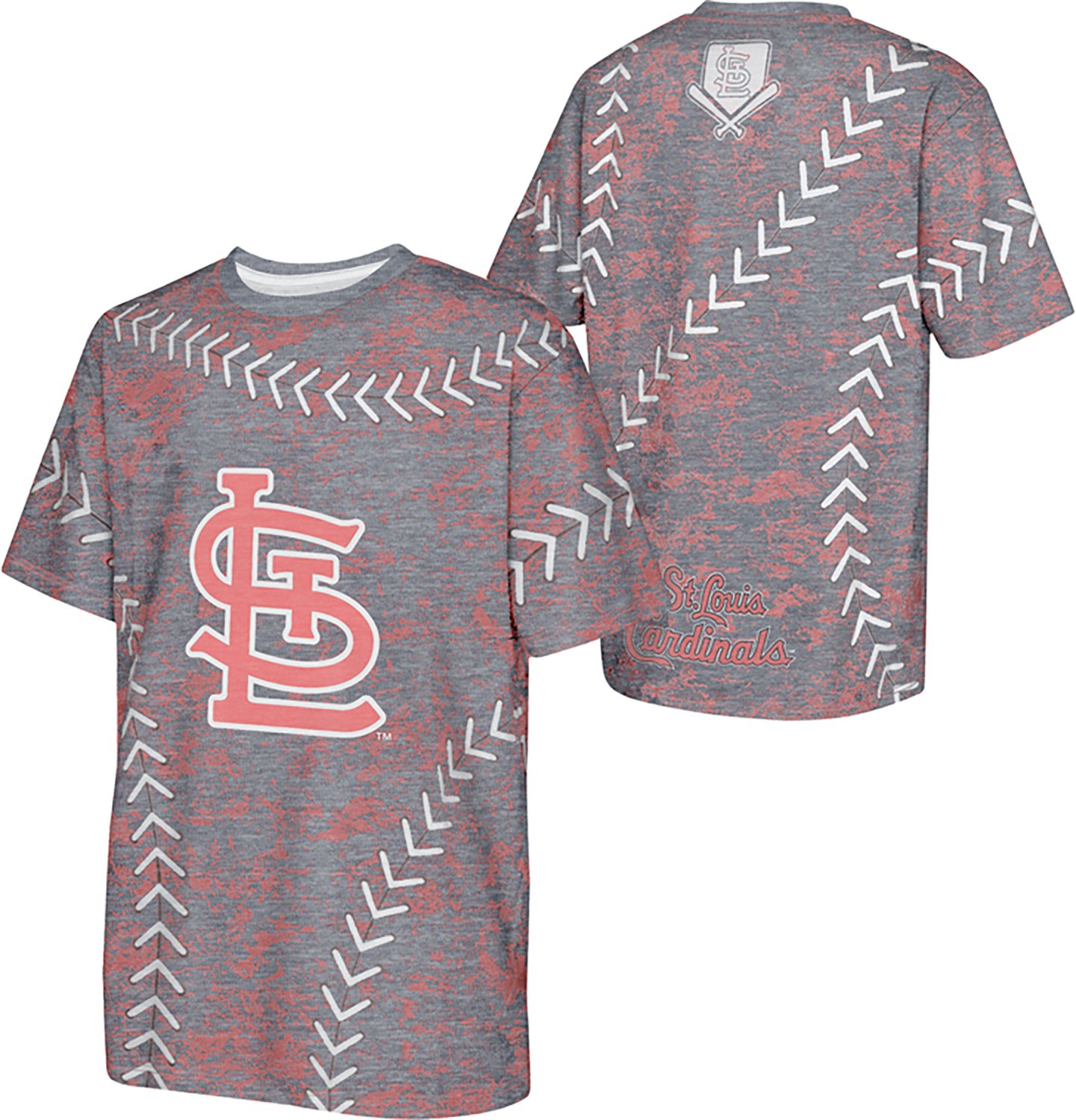 Outerstuff Youth St. Louis Cardinals Slide Score Bold Sublimated Short Sleeve T-shirt                                            - view number 3
