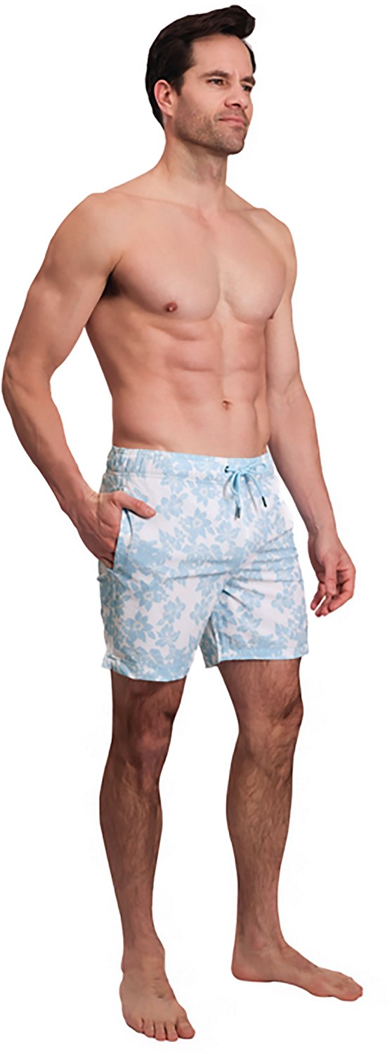Beach Bros Men's Scattered Floral Swim Trunk Shorts 6.5 in - view number 5