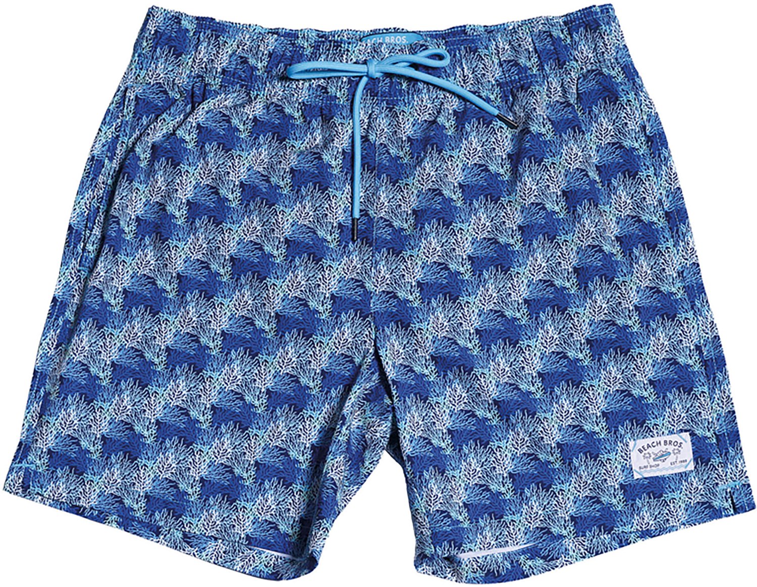 Beach Bros Men's Coral Overlap Swim Trunk Shorts 6.5 in - view number 6