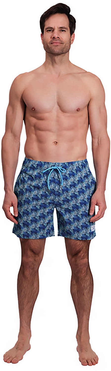 Beach Bros Men's Coral Overlap Swim Trunk Shorts 6.5 in - view number 3