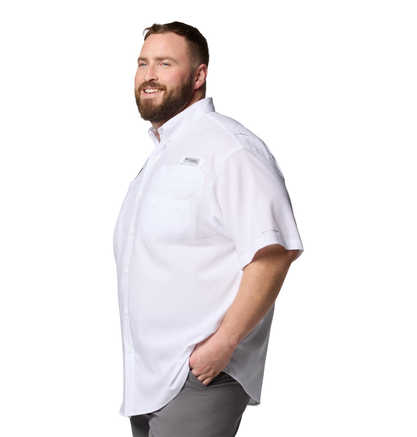 Columbia Sportswear Men's Collegiate Short Sleeve Tamiami Shirt - view number 3
