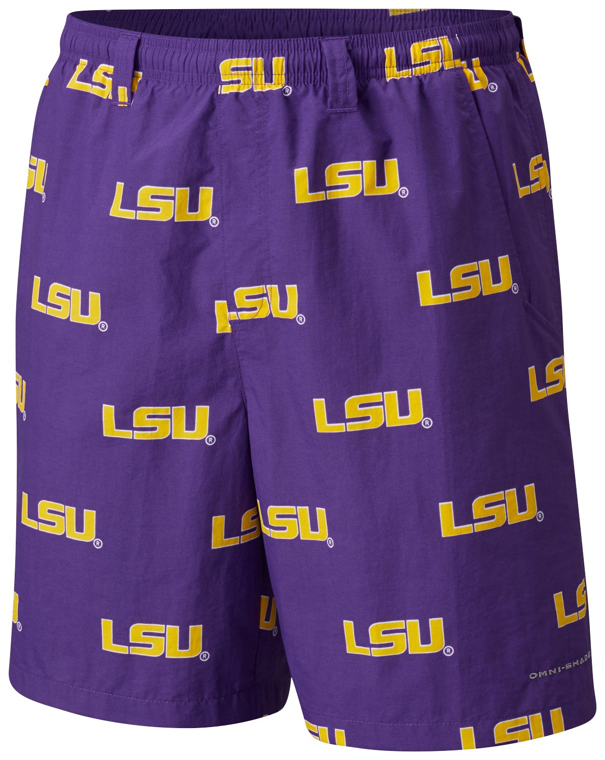 Columbia LSU Tigers Backcast III Printed Short                                                                                   - view number 3
