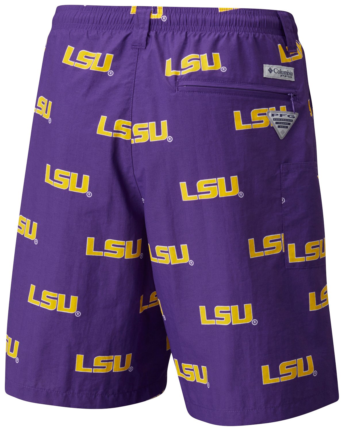 Columbia LSU Tigers Backcast III Printed Short                                                                                   - view number 4