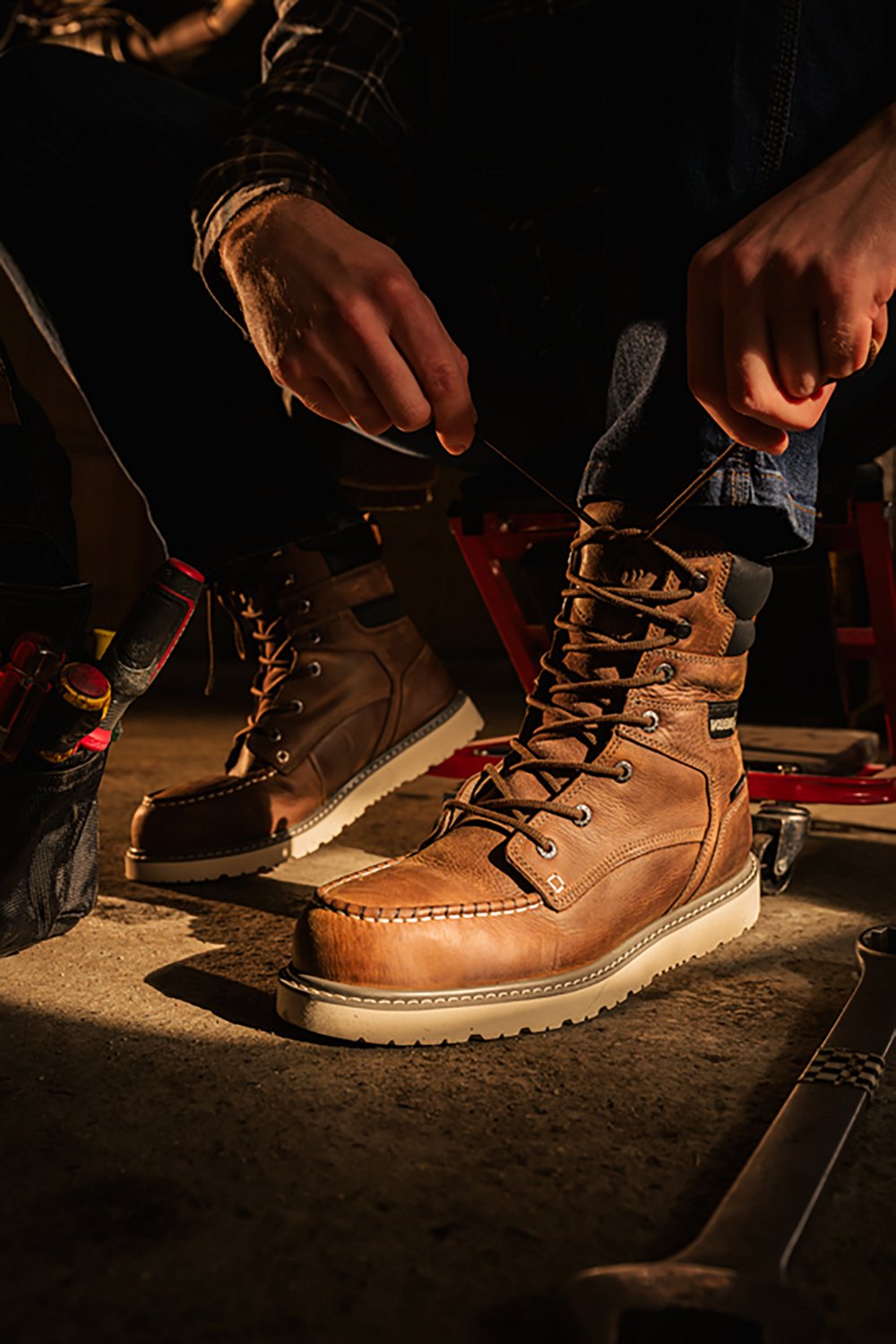 Wolverine Men's Trade Wedge 8" Moc Toe Steel Toe Work Boot - view number 8