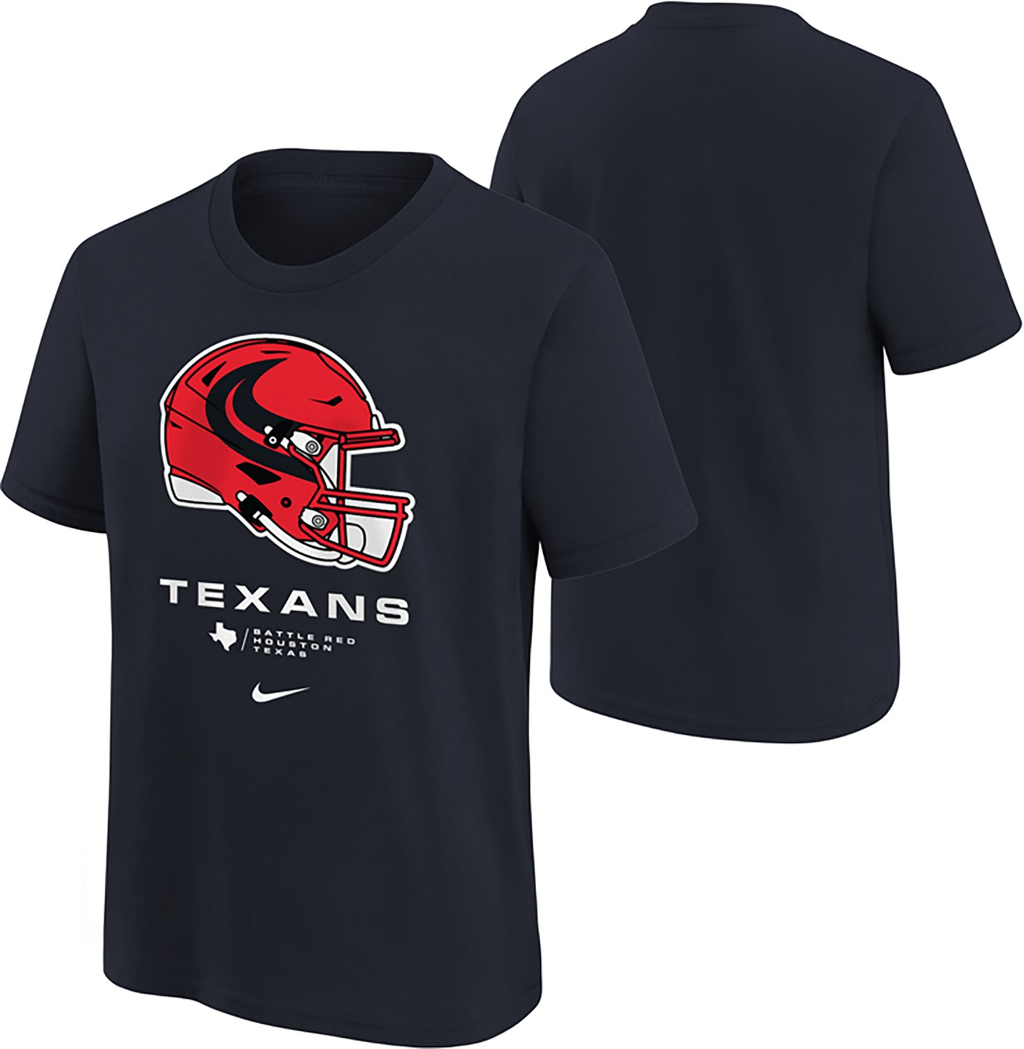Nike Boys' Houston Texans Helmet Graphic T-shirt - view number 3