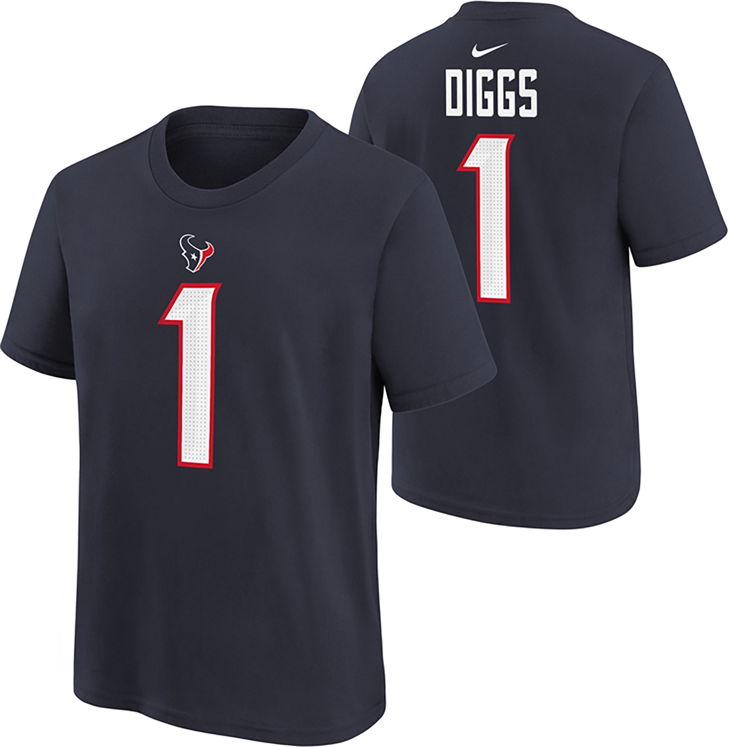 Nike Youth Texans Diggs Fuse Name and Number T-shirt - view number 3