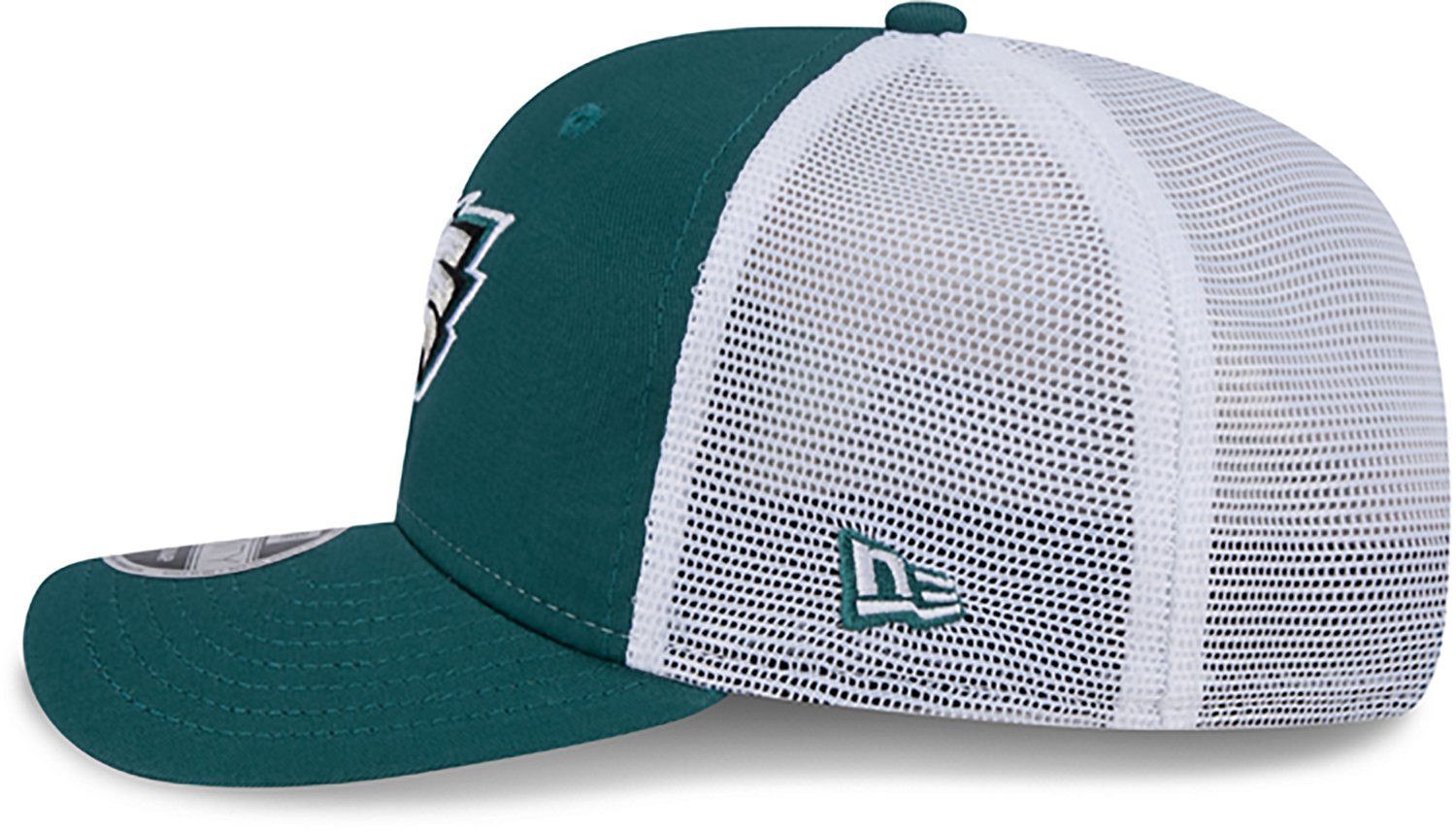 New Era Men's Eagles Logo Patch OTC 9SEVENTY Trucker Cap - view number 2