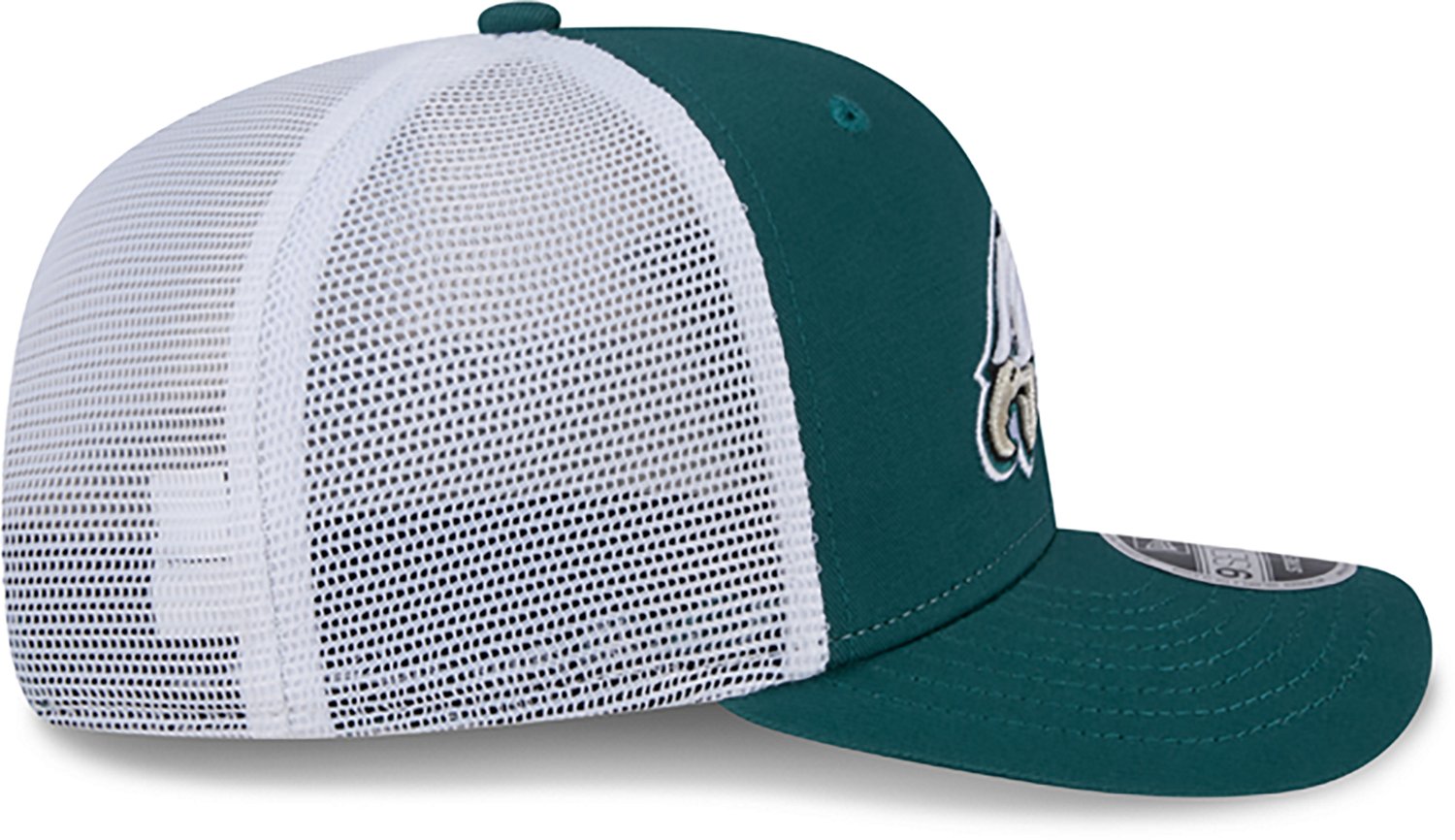New Era Men's Eagles Logo Patch OTC 9SEVENTY Trucker Cap - view number 3