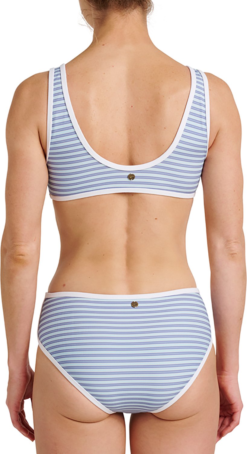 Quiksilver Women's Cali Striped Crop Swim Top