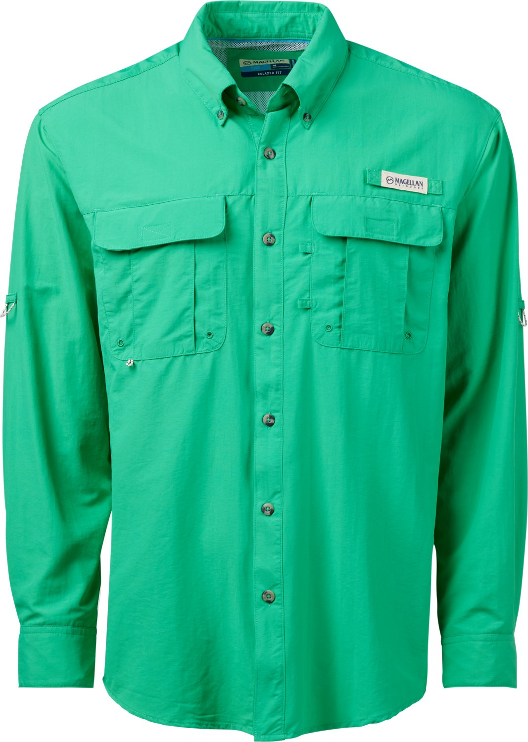 Magellan Outdoors Men's Laguna Madre Solid Long Sleeve Fishing Shirt - view number 3