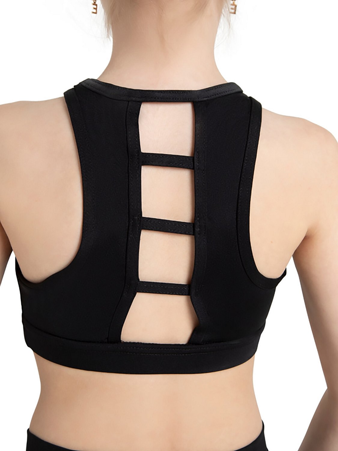 Capezio Girls' Team Basics Ladder Back Sports Bra Top                                                                            - view number 2