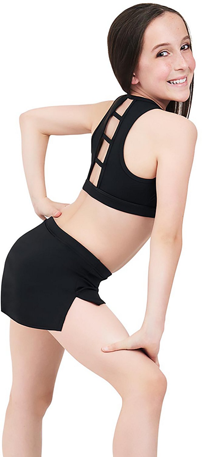 Capezio Girls' Team Basics Ladder Back Sports Bra Top                                                                            - view number 4