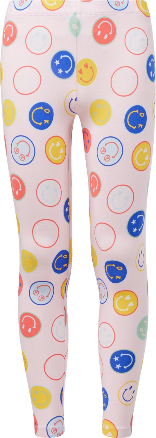 BCG Girls' Athletic Printed Cotton Leggings