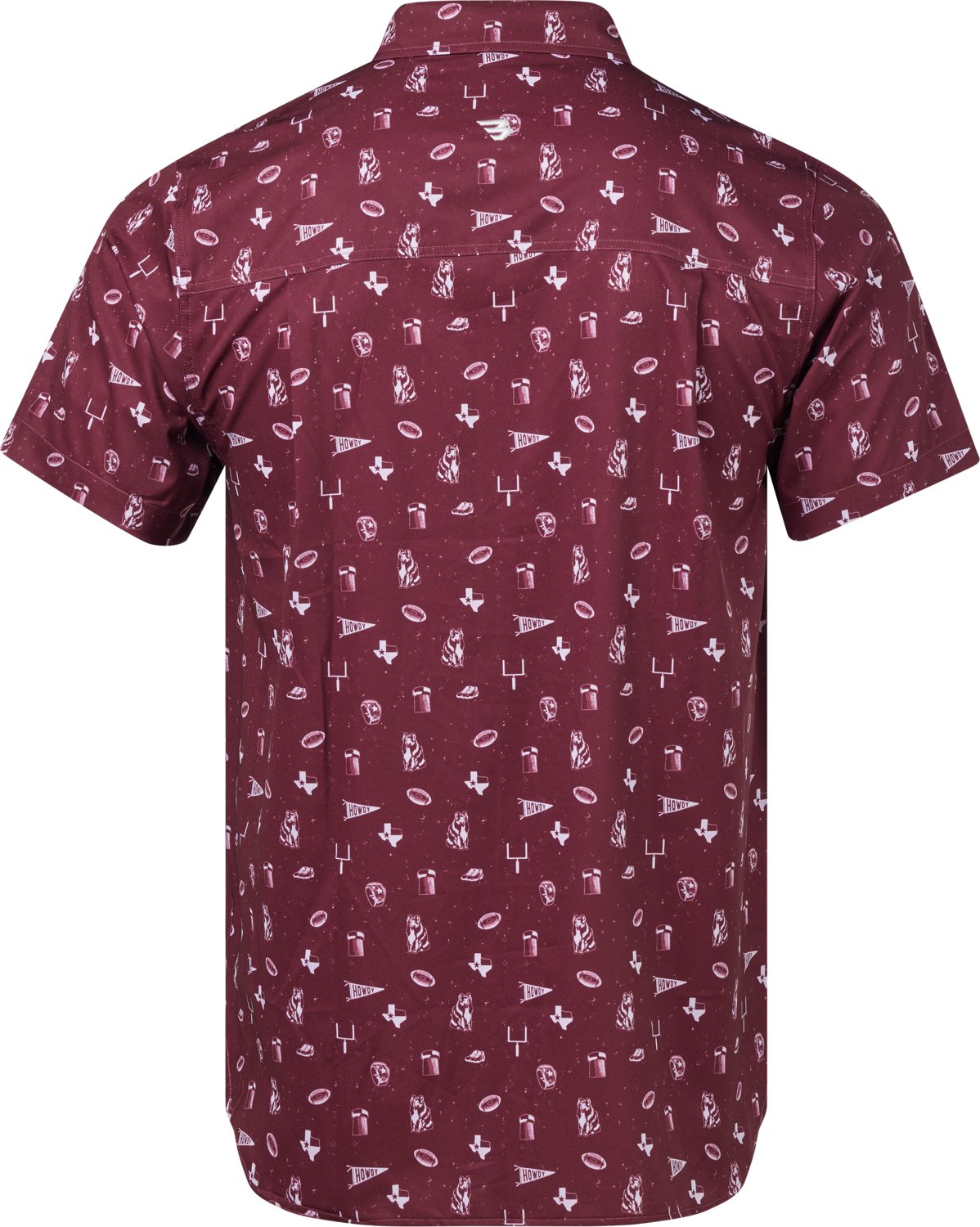 BURLEBO Men's Texas Pride Performance Button Up T-shirt                                                                          - view number 2