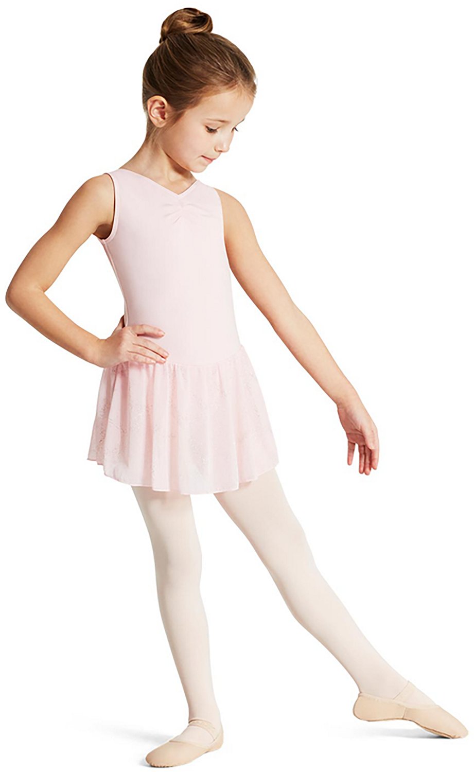 Capezio Girls' V Neck Pinch Front Tank Dress - view number 2