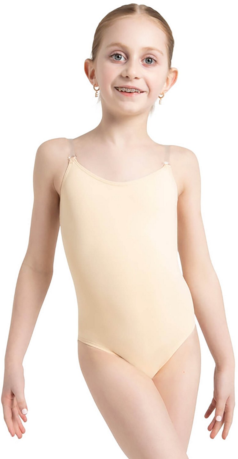 Capezio Girls' Camisole Leotard With Clear Transition Straps