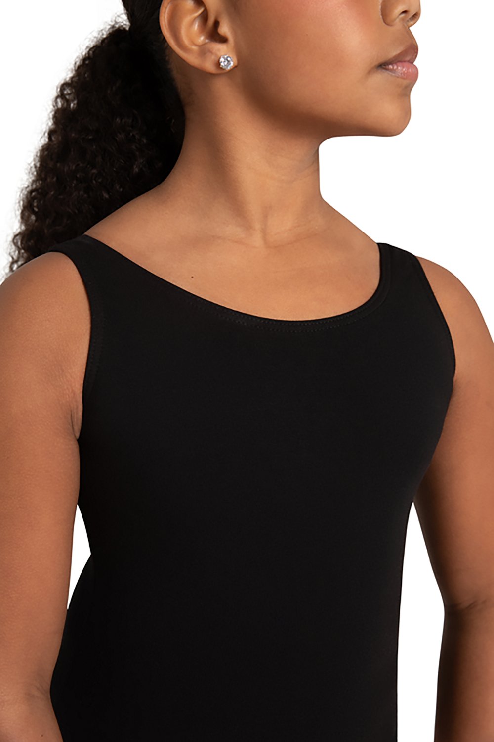 Capezio Girls' High Neck Tank Leotard                                                                                            - view number 3