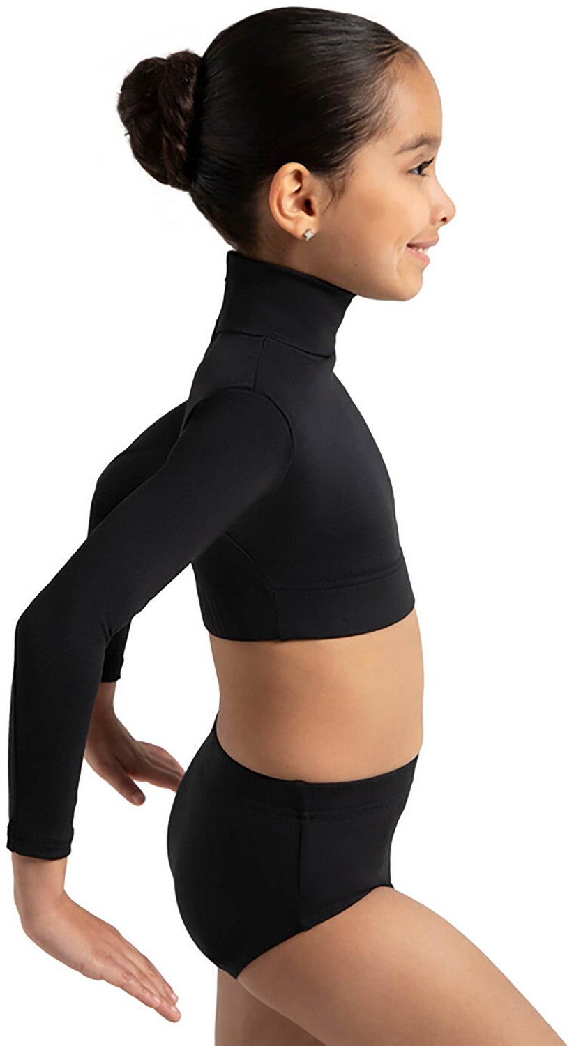 Capezio Girls' Team Basics Turtleneck Long Sleeve Top                                                                            - view number 2
