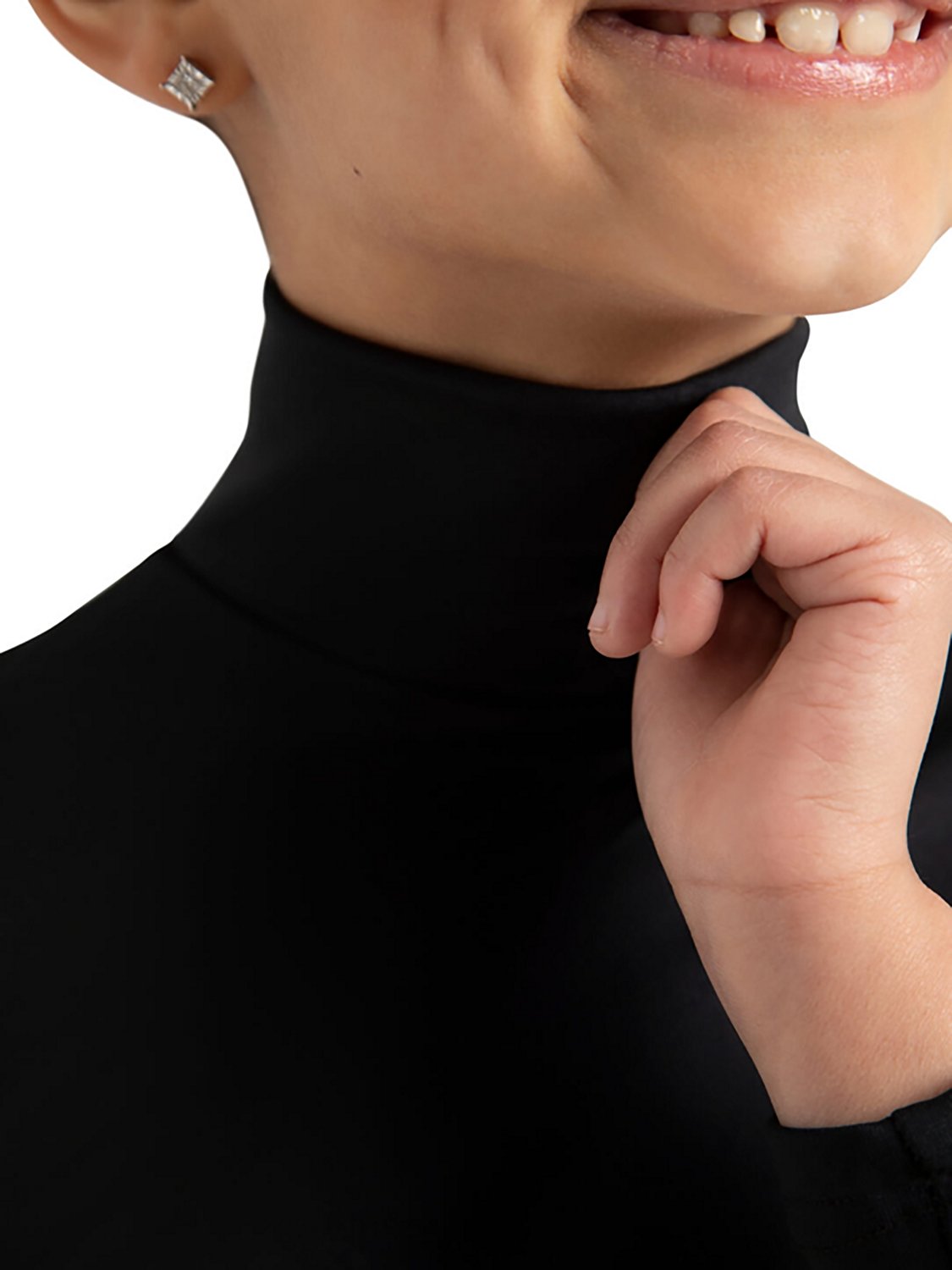 Capezio Girls' Team Basics Turtleneck Long Sleeve Top                                                                            - view number 4