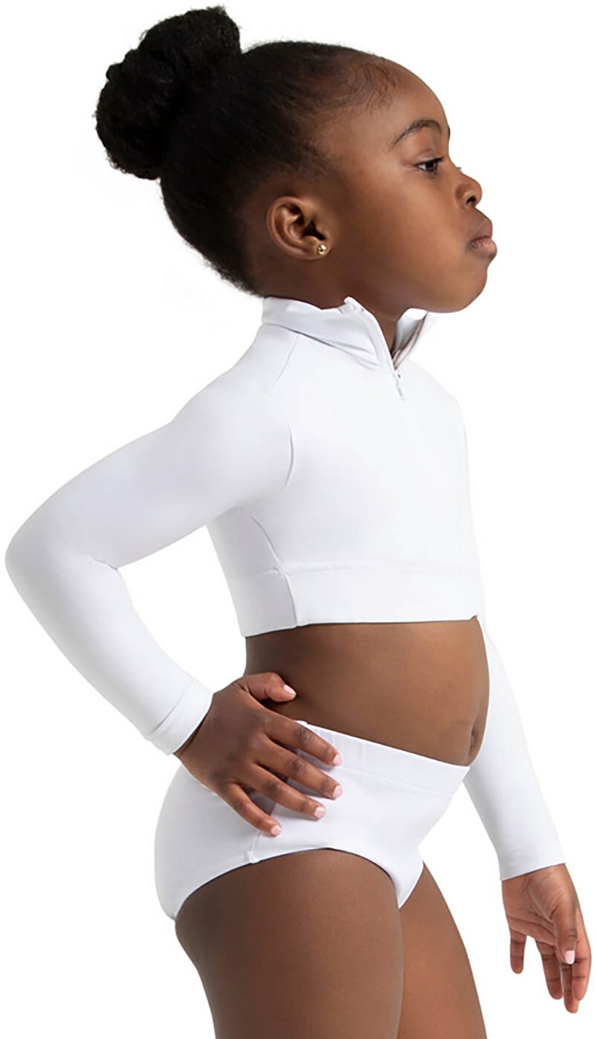 Capezio Girls' Team Basics Turtleneck Long Sleeve Top                                                                            - view number 2