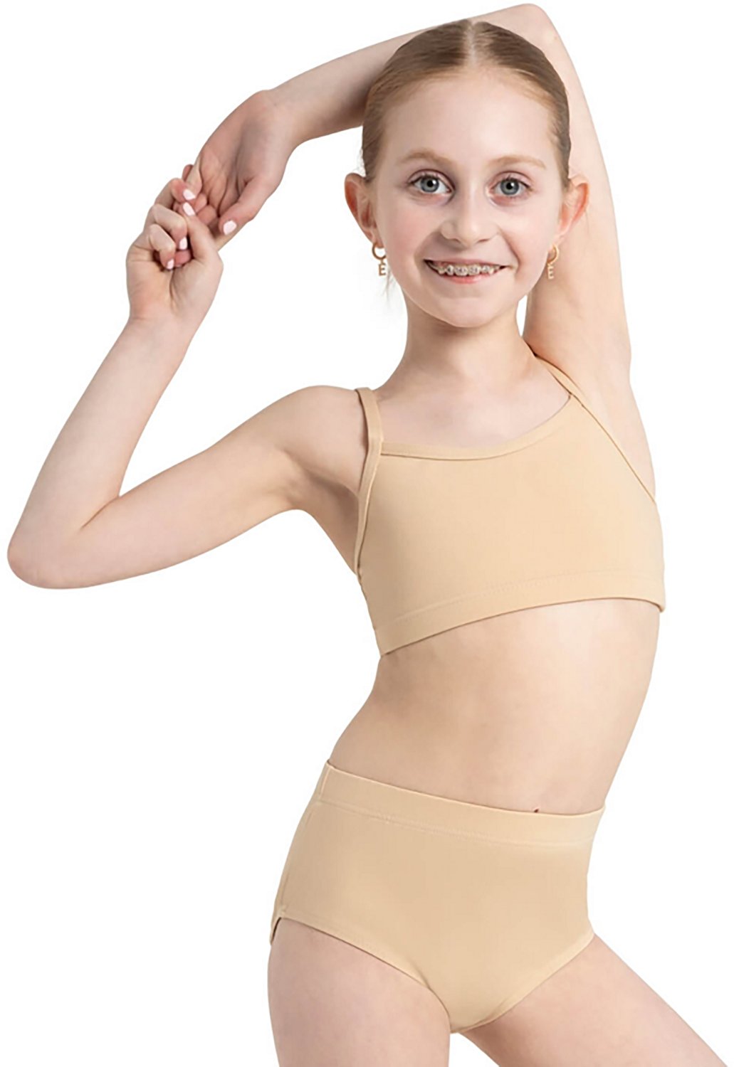 Capezio Girls' Team Basics Pull On Brief                                                                                         - view number 3