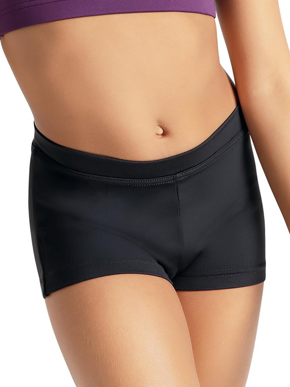 Capezio Girls' Team Basics Boy Cut Low Rise Short                                                                                - view number 2