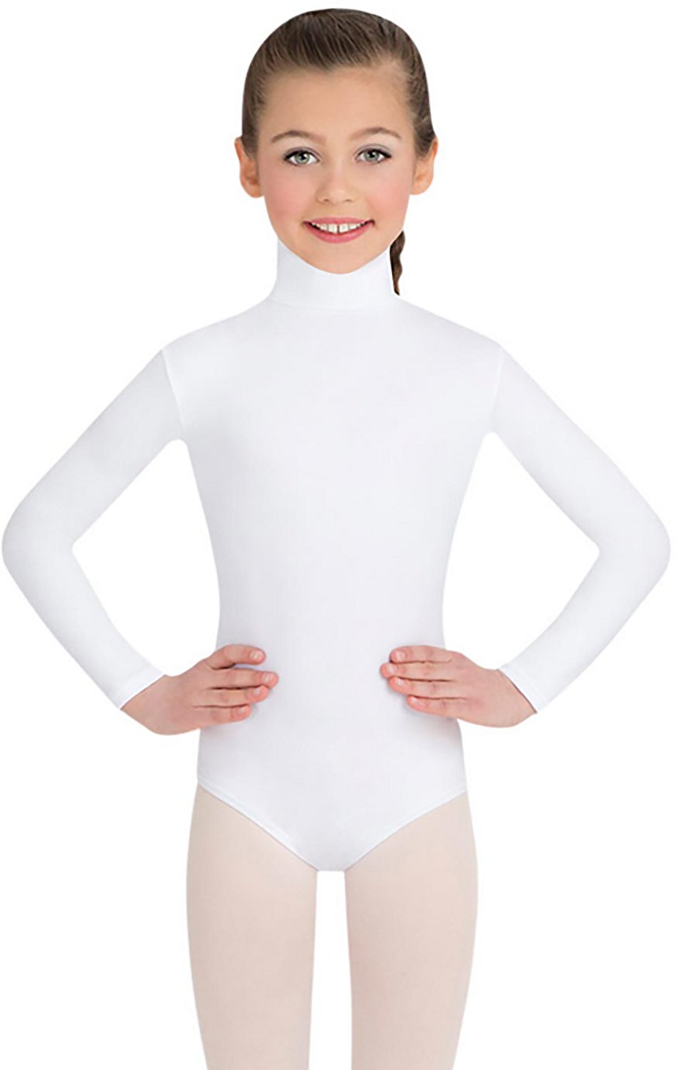 Capezio Girls' Team Basic Long Sleeve Leotard With Bottom Snaps - view number 1