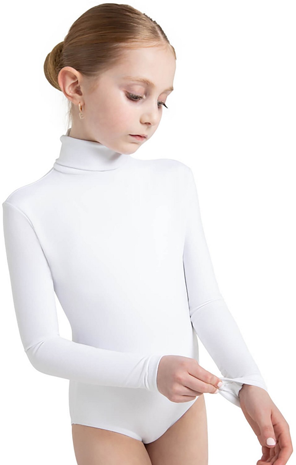 Capezio Girls' Team Basic Long Sleeve Leotard With Bottom Snaps - view number 2