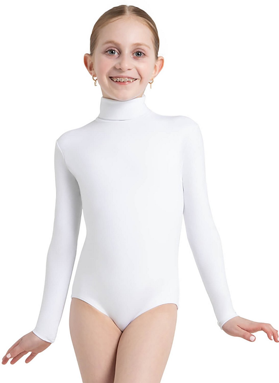 Capezio Girls' Team Basic Long Sleeve Leotard With Bottom Snaps - view number 4