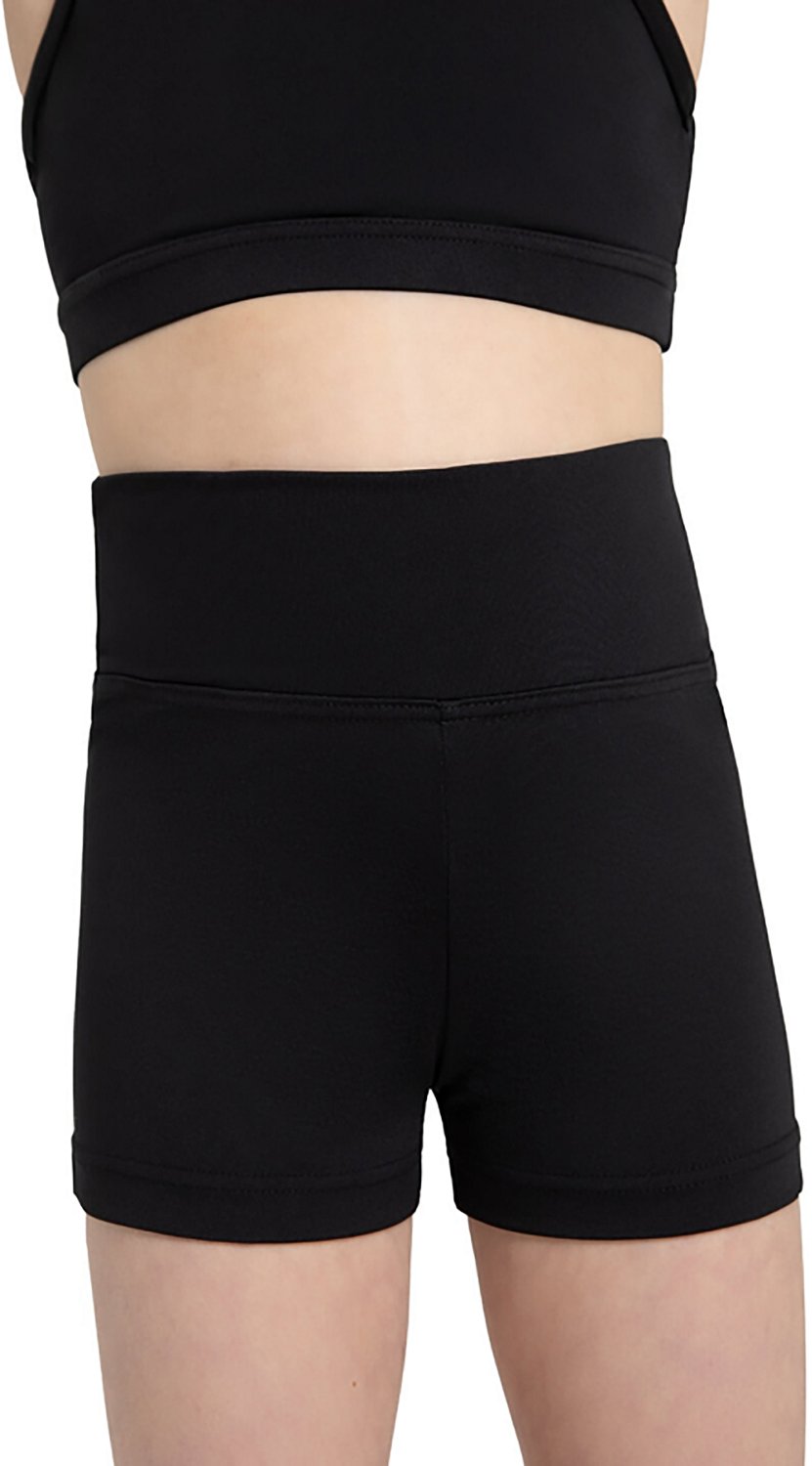 Capezio Girls' Team Basics High Waisted Short                                                                                    - view number 2