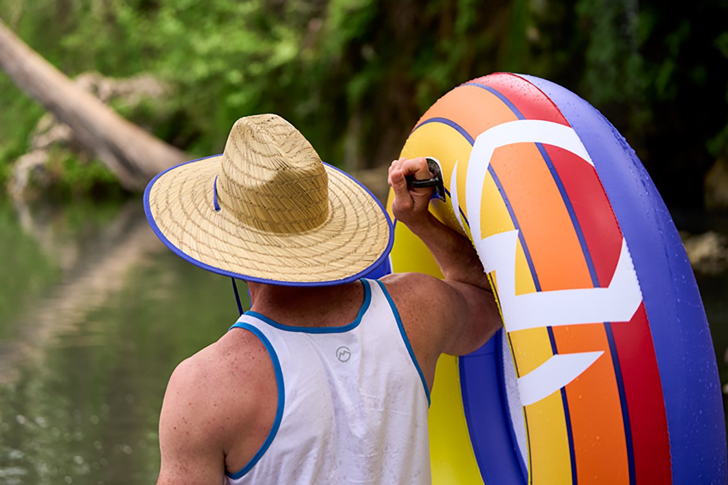 Magellan Outdoors Busch Light Inflatable River Tube with Backrest - view number 3