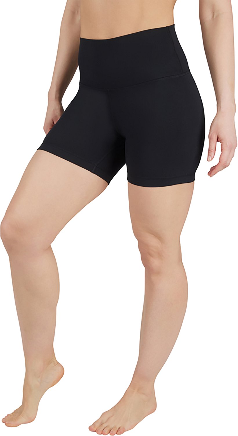 90 Degree by Reflex Women's Lux Crossover High Waist Bike Shorts 5 2-Pack