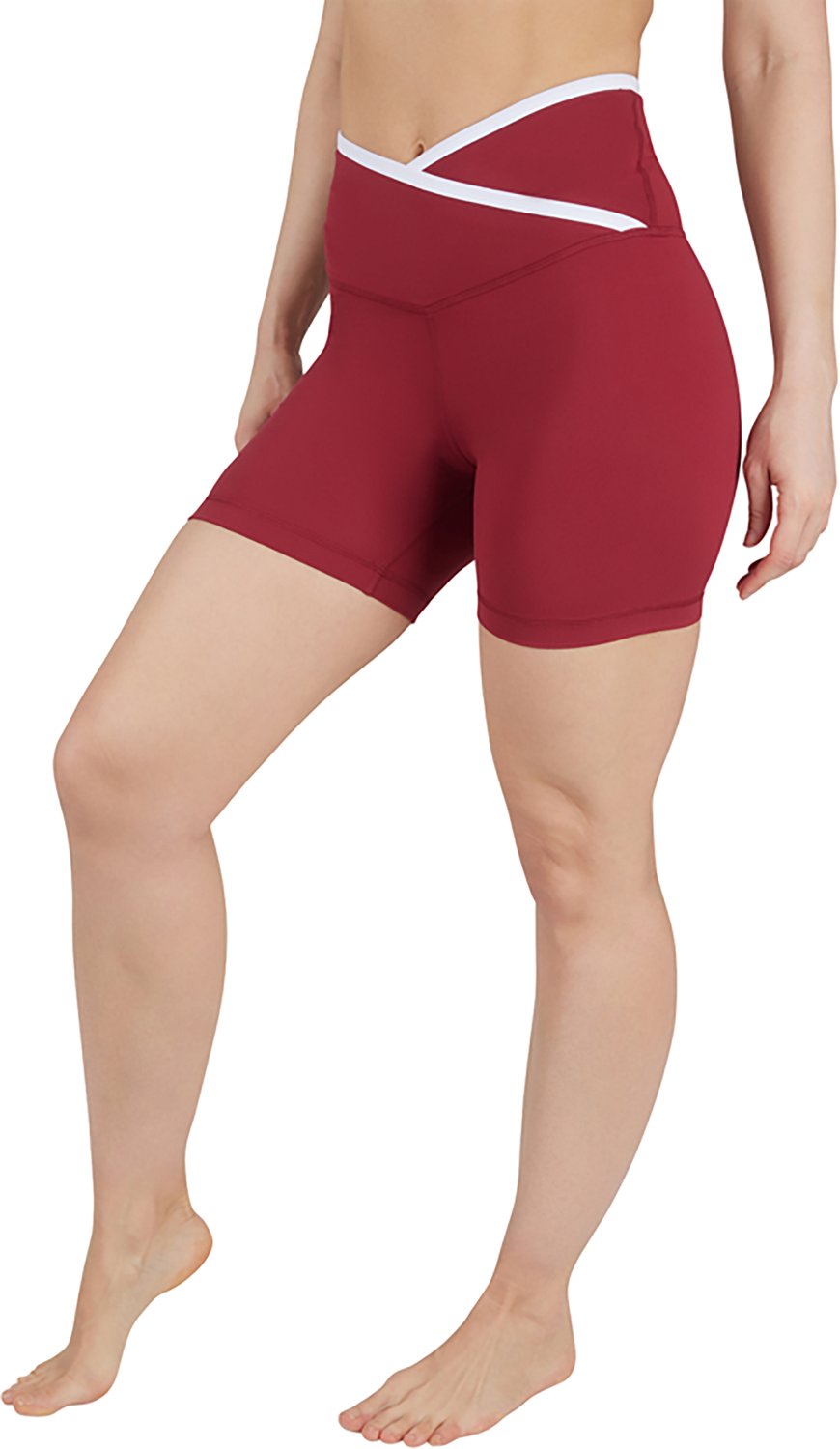 90 Degree by Reflex Women's Lux Crossover High Waist Bike Shorts 5 in 2-Pack - view number 4