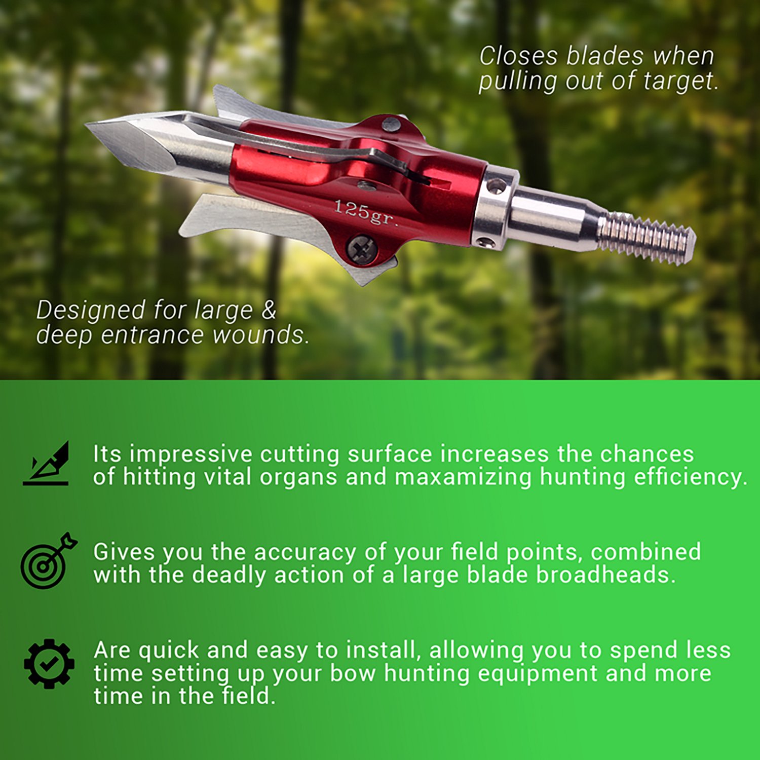 Rexpid III 125 Grain Mechanical Broadheads 3-Pack