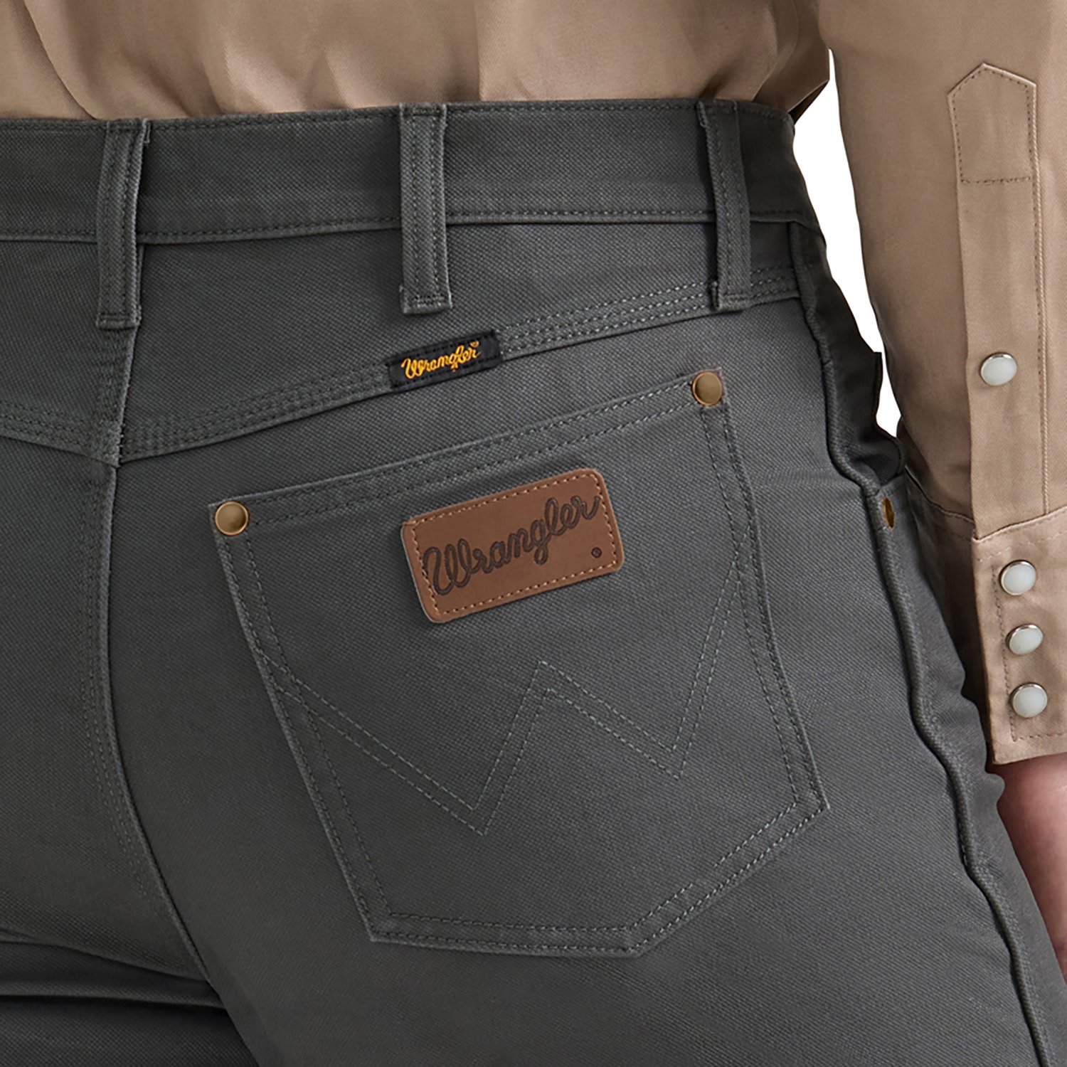 Wrangler Men's Premium Performance Tough Comfort Cowboy Cut Regular Fit Canvas Jeans - view number 6