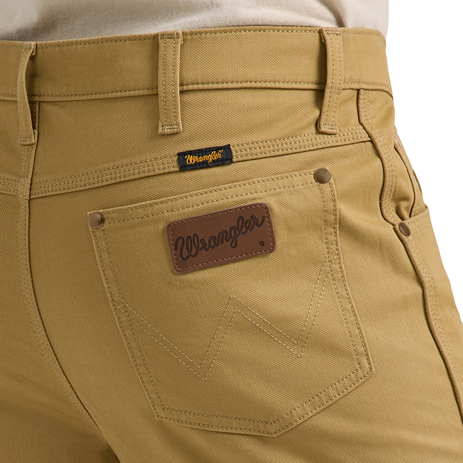 Wrangler Men's Premium Performance Tough Comfort Cowboy Cut Regular Fit Canvas Jeans - view number 5